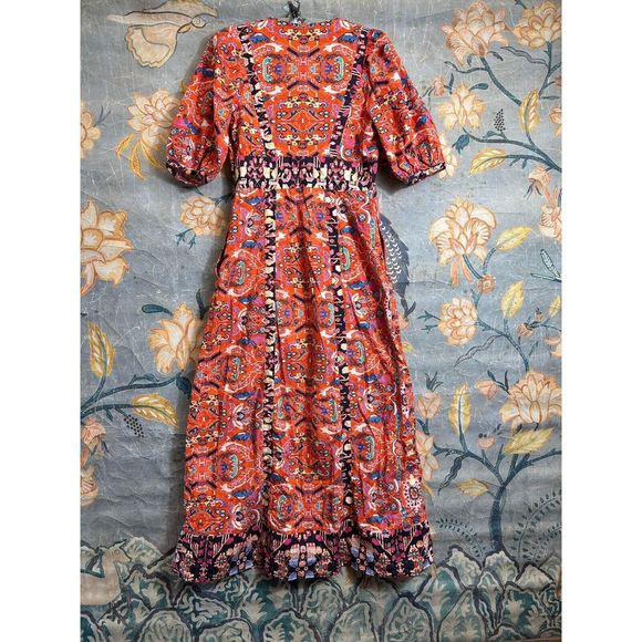 Anthropologie Floral Maxi Dress - Picture 9 of 10